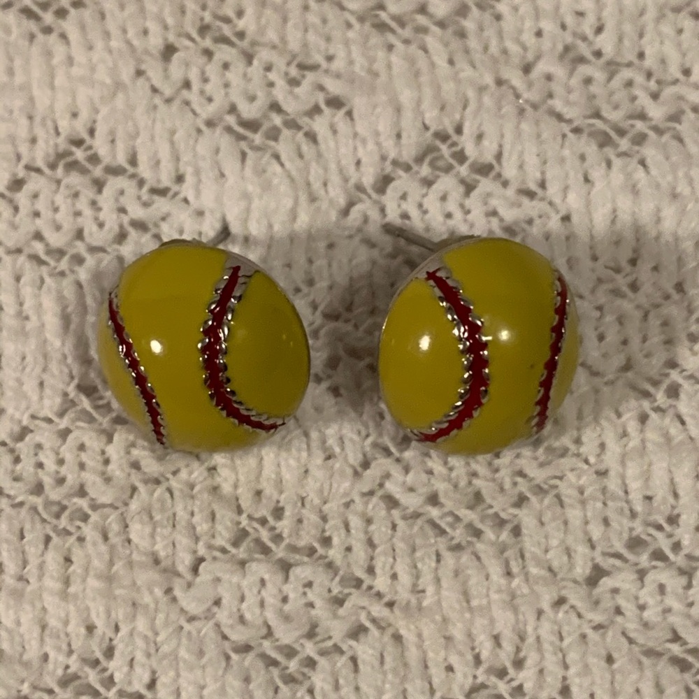 Softball Earrings
